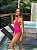 Body Feminino Leona Frente Única Texturizado Rosa Choque - Imagem 3