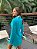 Maxi Camisa Feminina Viscose Elastano Bolso Turquesa - Imagem 3