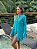 Maxi Camisa Feminina Viscose Elastano Bolso Turquesa - Imagem 2