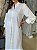 Camisa Feminina Longa Linho Misto Aurea Branco - Imagem 4