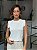 Regata Feminina Canelada Malha Viscose Branco - Imagem 1
