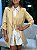 Maxi Blazer Feminino Alfaiataria Manga 7/8 Camel - Imagem 2