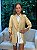 Maxi Blazer Feminino Alfaiataria Manga 7/8 Camel - Imagem 1