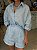 Camisa Feminina Oversized Linho 100% Azul - Imagem 2