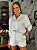 Camisa Feminina Oversized Crepe Acetinado Branco - Imagem 1