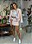 Casaqueto Feminino Tweed Forrado Rosa e Branco - Imagem 6