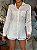Camisa Feminina Zaya Linho 100% Clássica Bolso Branco - Imagem 2