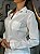 Camisa Feminina Zaya Linho 100% Clássica Bolso Branco - Imagem 3