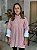 Colete Poncho Feminino Tricô Gola Alta Rose - Imagem 1