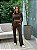 Calça Feminina Wide Leg Moletom Peluciado Comfy Cacau - Imagem 1