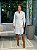 Maxi Camisa Feminina Tricoline Oversized Lorena Branca - Imagem 2