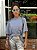 T-shirt Feminina Malha Oversized Aisha Mescla - Imagem 1