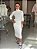 Saia Feminina Canelada Tricô Off-White - Imagem 2