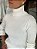 Blusa Feminina Tricô Canelado Gola Off-White - Imagem 6