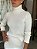 Blusa Feminina Tricô Canelado Gola Off-White - Imagem 7