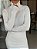 Blusa Feminina Tricô Canelado Gola Off-White - Imagem 3