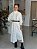 Sobretudo Feminino Tricô Mesclado Off-White - Imagem 1