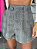 Shorts Feminino Alfaiataria Xadrez Livia Cinza - Imagem 2