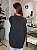 Colete Feminino Tricô Trabalhado Oversized Decote Redondo Grafite - Imagem 6
