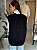 Colete Feminino Tricô Oversized Decote V Preto - Imagem 4
