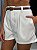 Shorts Feminino Alfaiataria Veludo Livia Branco - Imagem 3