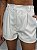 Shorts Feminino Alfaiataria Veludo Livia Branco - Imagem 4