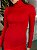 Blusa Feminina Tricô Canelado Gola Vermelho - Imagem 5