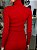 Blusa Feminina Tricô Canelado Gola Vermelho - Imagem 7