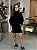 Conjunto Feminino Tricô Blusa e Saia Preto - Imagem 3