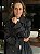 Casaco Feminino Trench Coat com Faixa Preto - Imagem 2