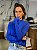 Blusa Feminina Tricô Gola Azul Bic - Imagem 3