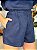 Shorts Feminino Alfaiataria Linho 100% Livia Azul Marinho - Imagem 7