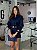 Camisa Feminina Oversized Linho 100% Azul Marinho - Imagem 4