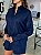 Camisa Feminina Oversized Linho 100% Azul Marinho - Imagem 6