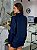 Camisa Feminina Oversized Linho 100% Azul Marinho - Imagem 10