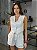 Colete Feminino Alfaiataria Linho 100% Branco - Imagem 1