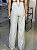 Pantalona Feminina Alfaiataria Linho Listra Malu Natural - Imagem 5