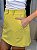 Shorts Saia Feminino Alfaiataria com Bolsos Amarelo Candy - Imagem 2