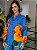 Camisa Feminina Oversized Viscose Estampa Floral - Imagem 6