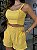 Top Cropped Feminino Alfaiataria Recortes Com Botões Baunilha - Imagem 3