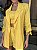 Maxi Blazer Feminino Alfaiataria Manga 7/8 Baunilha - Imagem 2