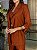 Maxi Blazer Feminino Alfaiataria Manga 7/8 Marrom - Imagem 7