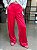 Calça Feminina Wide Leg Malha Acetinada Comfy Rosa Choque - Imagem 1
