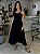 Vestido Feminino Midi Laise Bordada Alça Kate Preto - Imagem 2