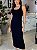 Vestido Feminino Midi Canelado com Fenda Chloe Preto - Imagem 3