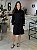 Maxi Camisa Feminina Tricoline Oversized Lorena Preto - Imagem 5