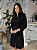 Maxi Camisa Feminina Tricoline Oversized Lorena Preto - Imagem 3