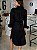 Maxi Camisa Feminina Tricoline Oversized Lorena Preto - Imagem 8