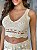 Top Cropped Feminino Tricô Buzios Areia - Imagem 2