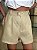 Shorts Feminino Alfaiataria Linho 100% Livia Amêndoa - Imagem 4